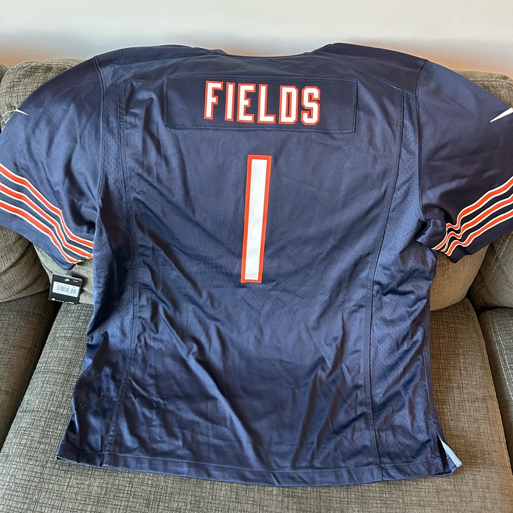 Nike Authentic Chicago Bears Justin Fields Home Football Jersey Men’s Sz: XXL - Picture 5 of 6